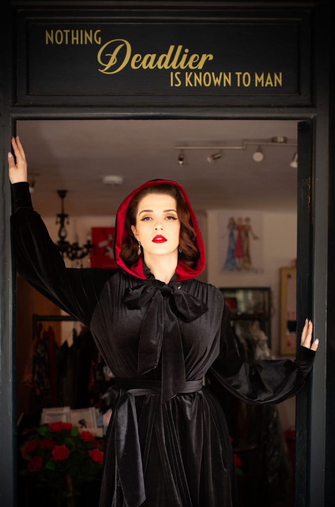 Black Velvet Alexandra Hood image 0