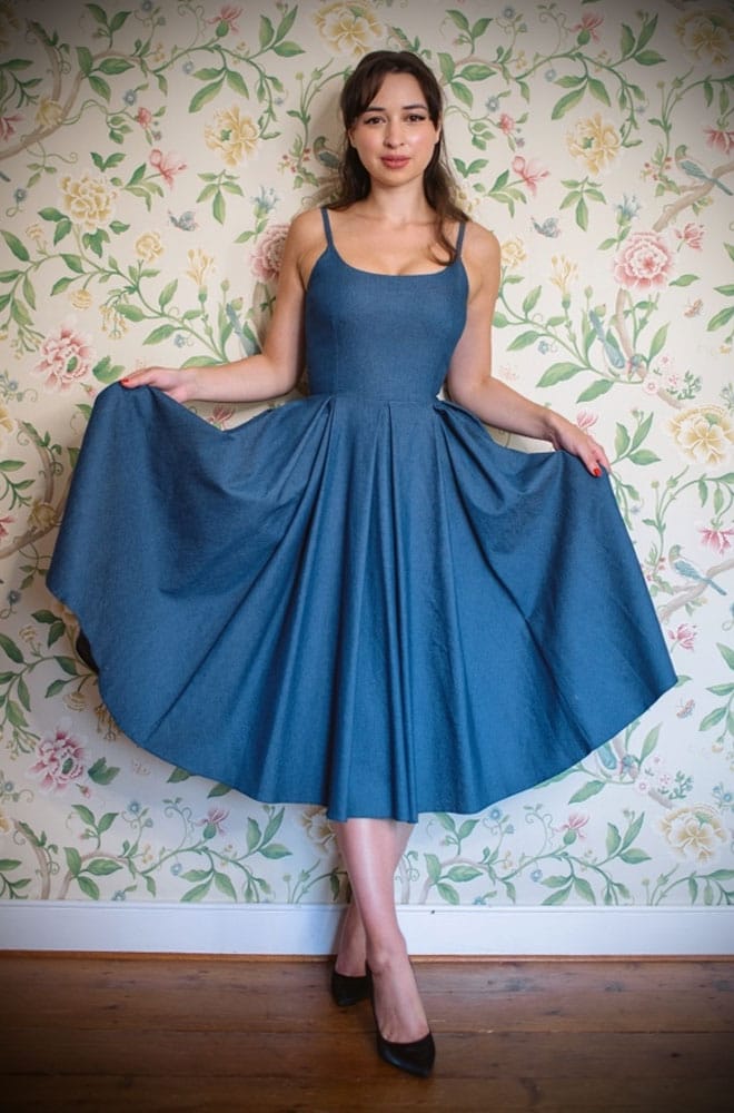 Stretch Denim Priscilla Dress image 5