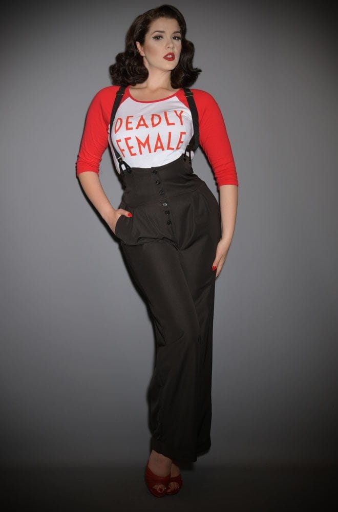 Black Thelma Trousers image 6