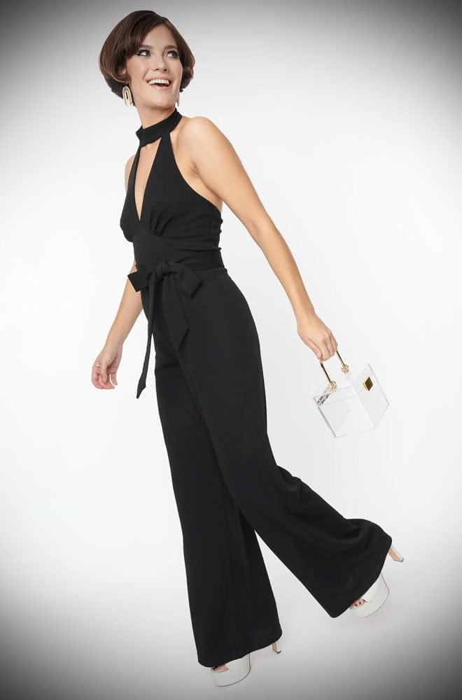 Black Glamour Goddess Jumpsuit image 5