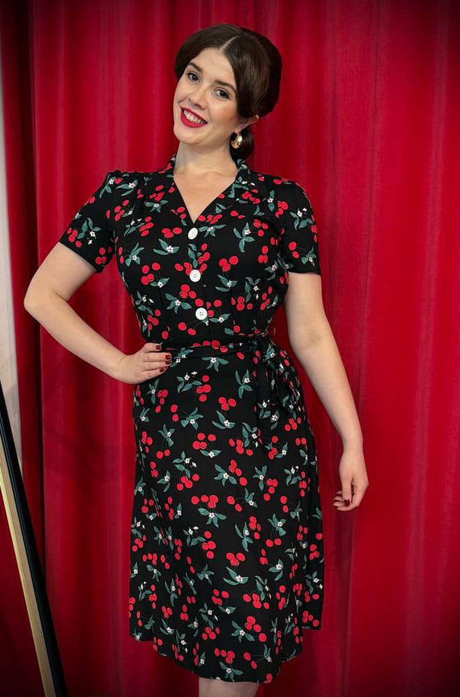 Cherry Shirt Dress image 2