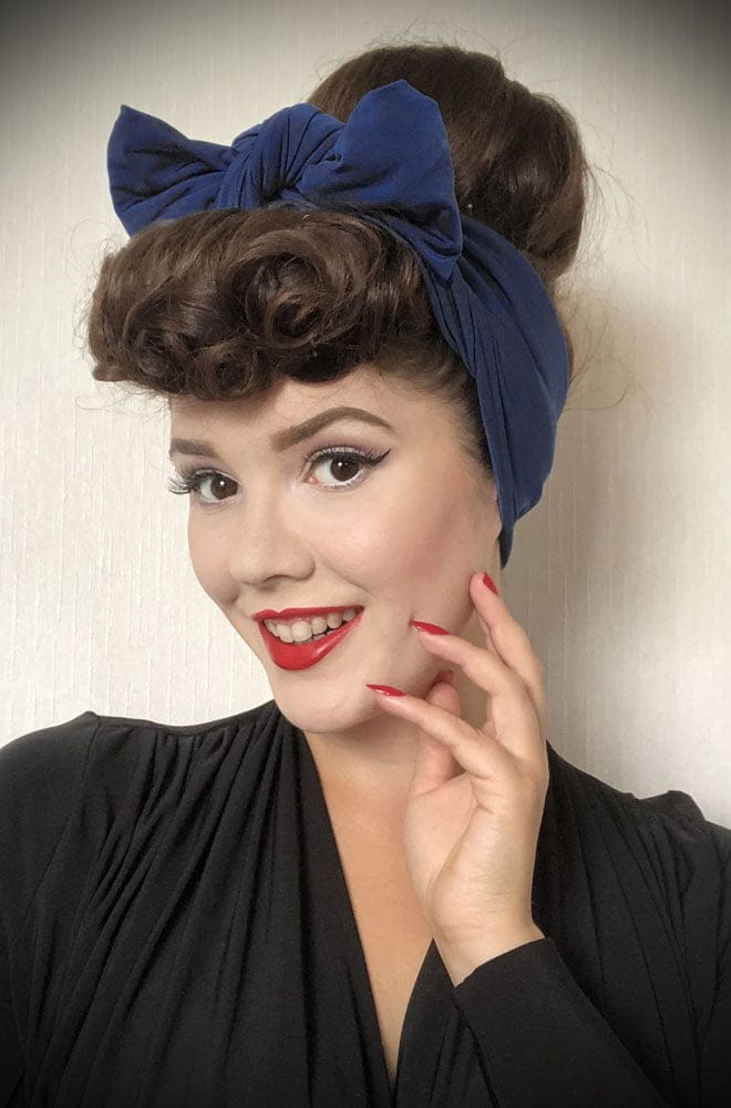 Navy Hair Scarf image 0