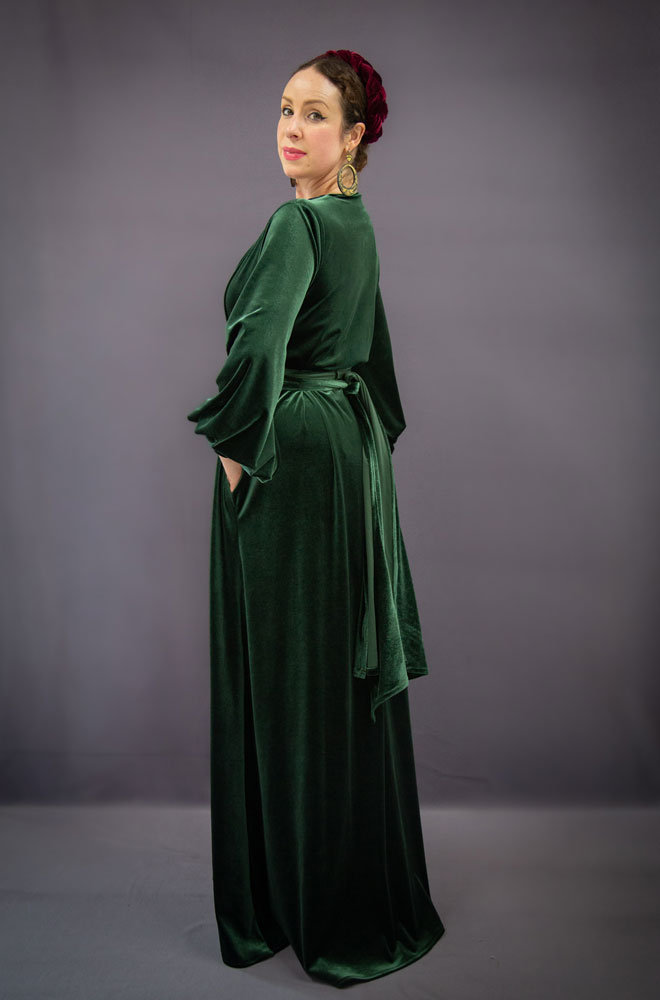 Ivy Green Velvet Claudia Gown