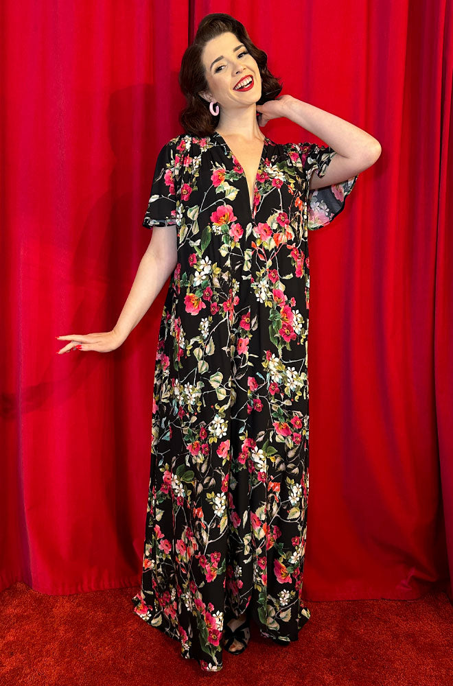 Tropical Bloom Claudia Maxi Dress