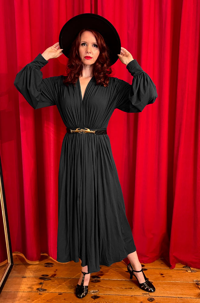Black Bamboo Claudia Midaxi Dress