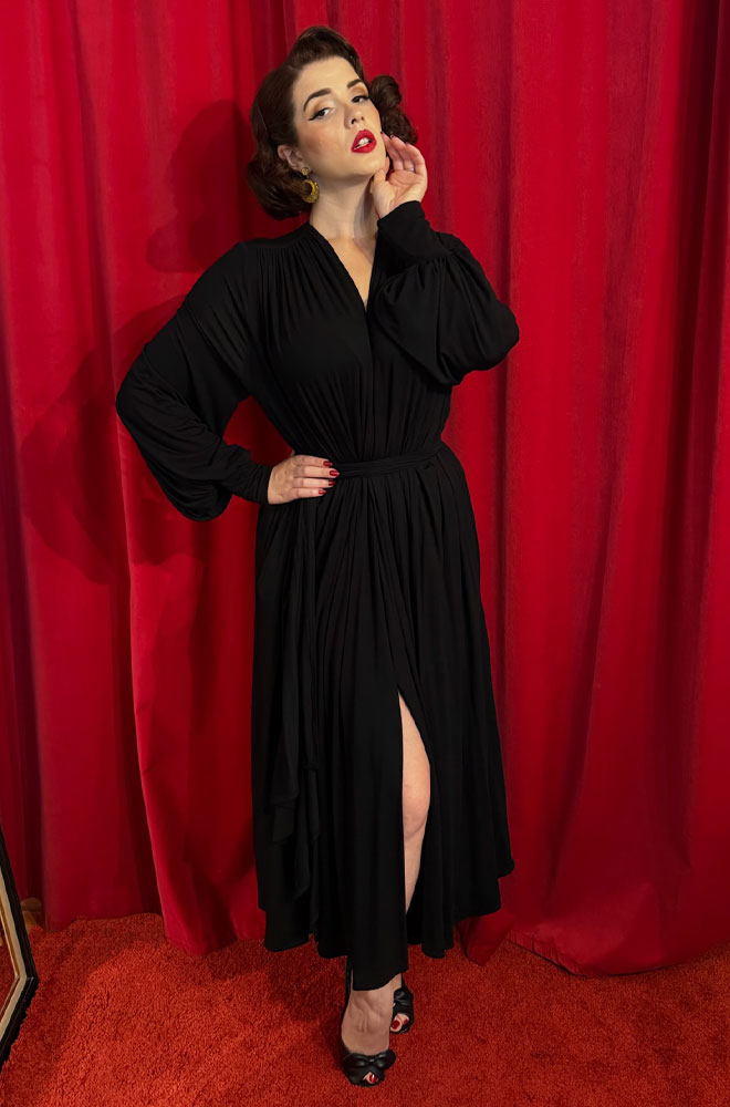 Black Bamboo Claudia Midaxi Dress
