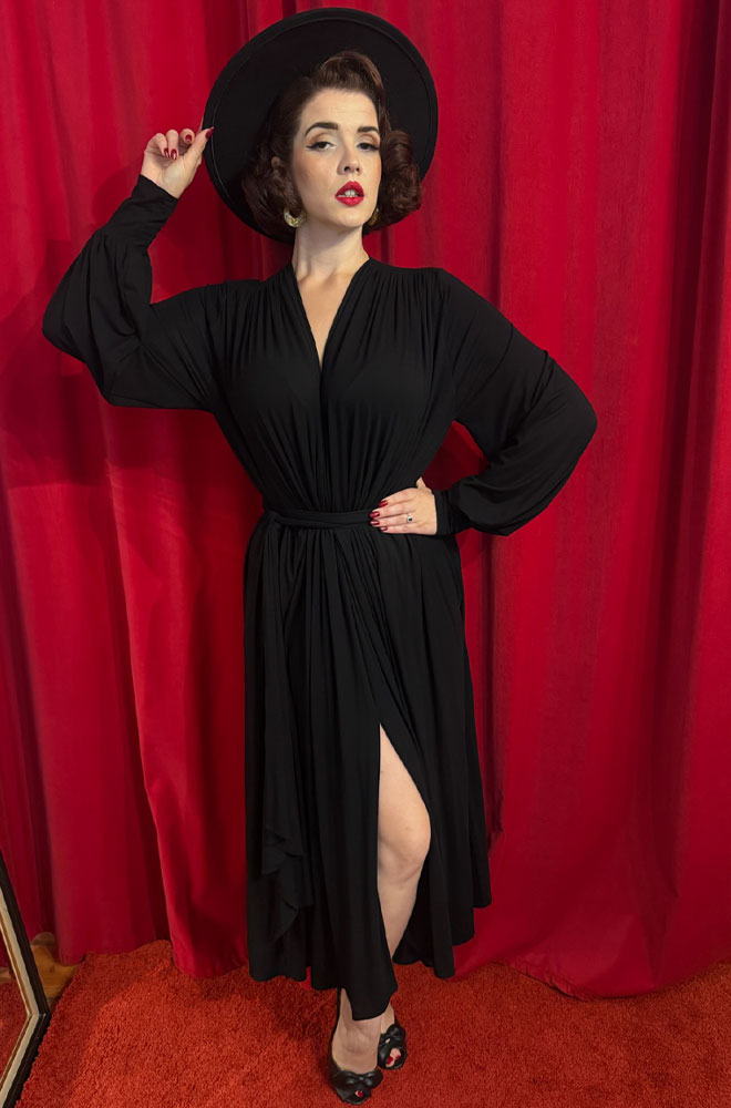 Black Bamboo Claudia Midaxi Dress