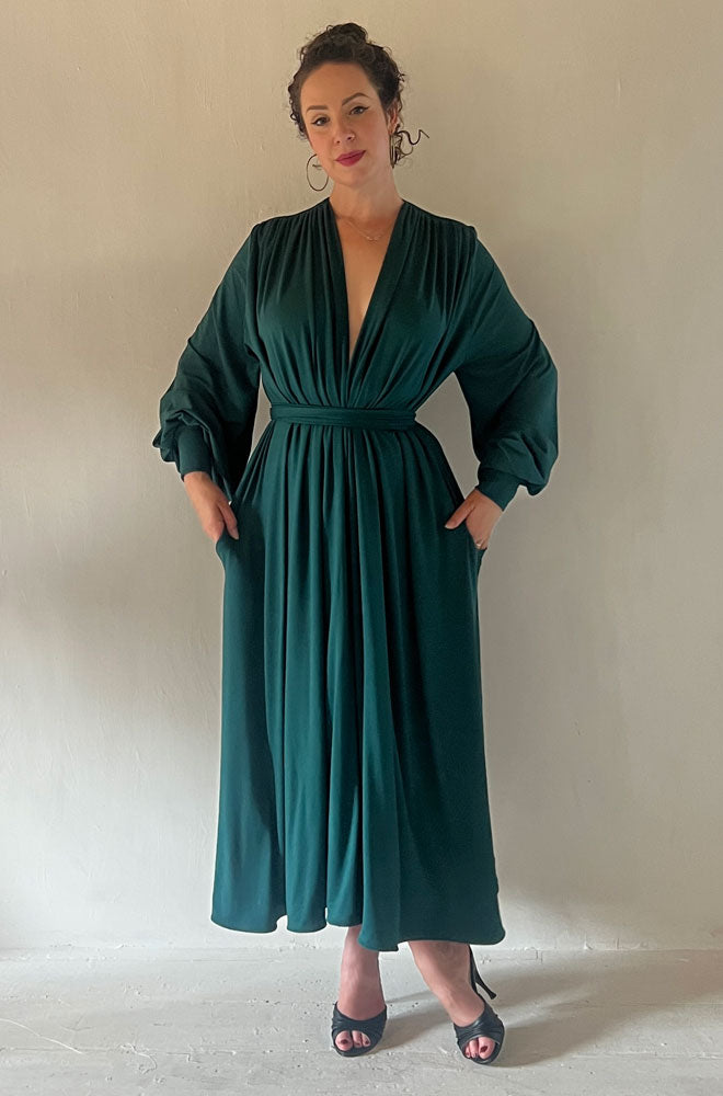 Green Bamboo Claudia Midaxi Dress