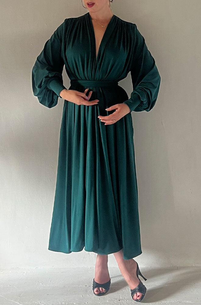 Green Bamboo Claudia Midaxi Dress
