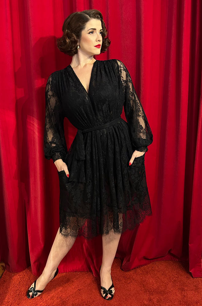 Pre Order Black Lace Claudia Mini Dress