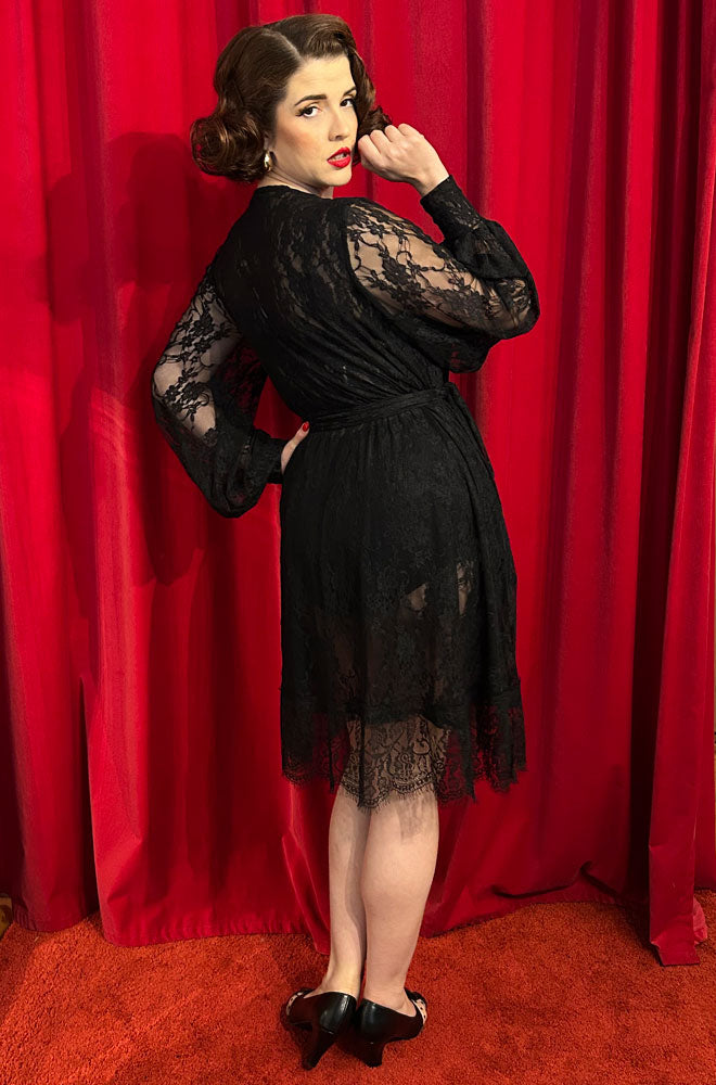 Pre Order Black Lace Claudia Mini Dress