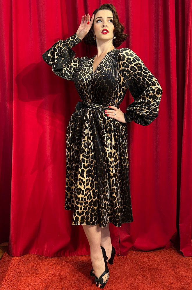 Pre Order Velvet Leopard Claudia Dress