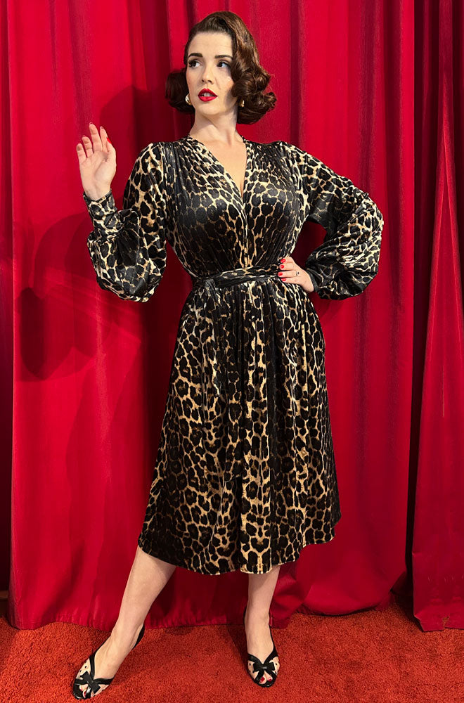 Pre Order Velvet Leopard Claudia Dress