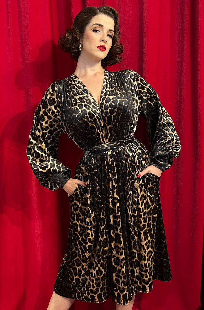 Pre Order Velvet Leopard Claudia Dress