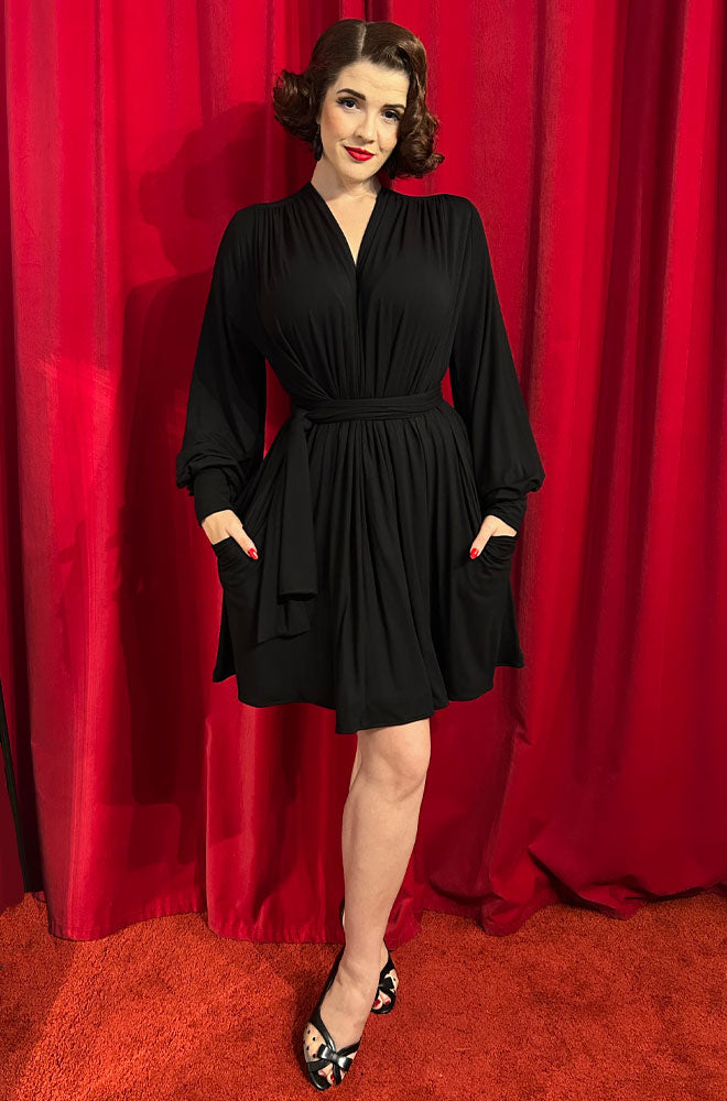 Black Bamboo Claudina Mini Dress