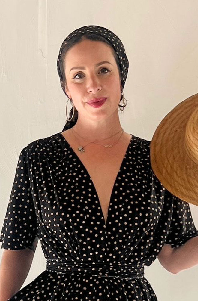 Dotty Hair Scarf