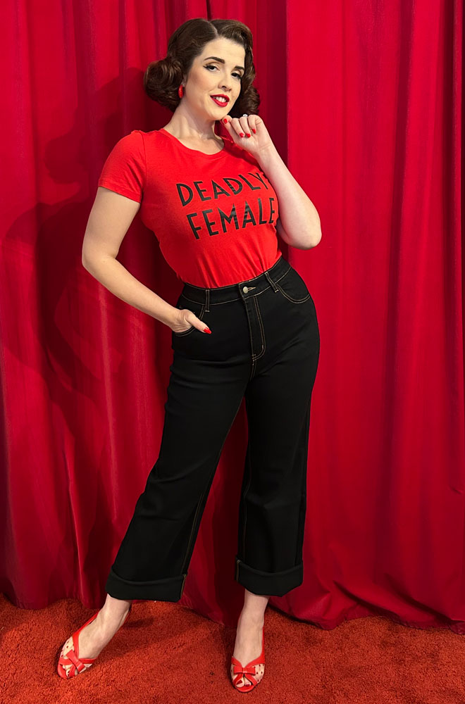 Black Wide Leg Monroe Jeans