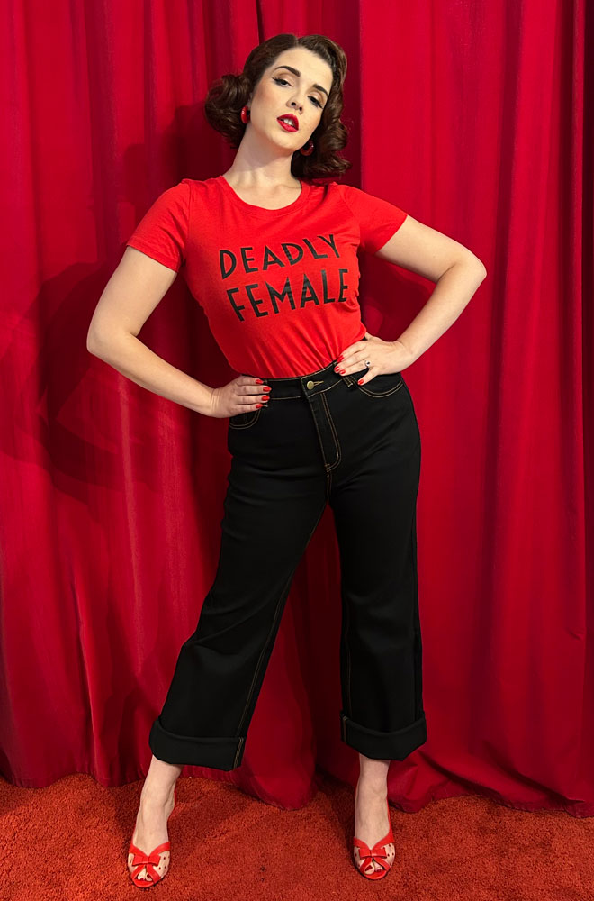 Black Wide Leg Monroe Jeans