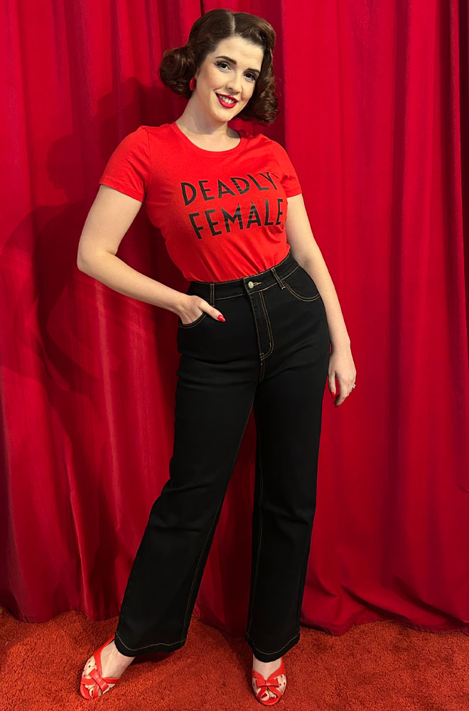 Black Wide Leg Monroe Jeans