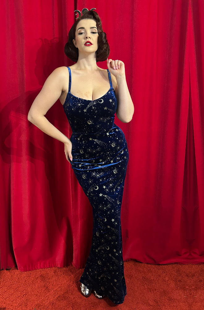 Gloria Velvet Gown and Cape