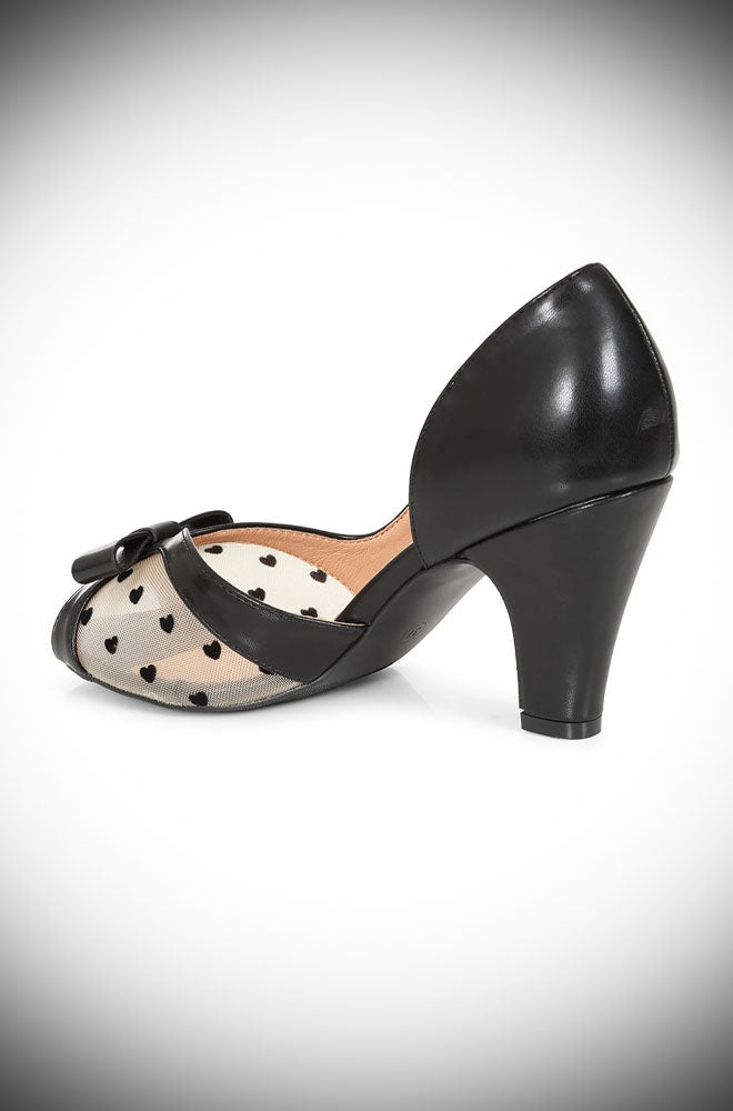 Love Heart Heels in Black