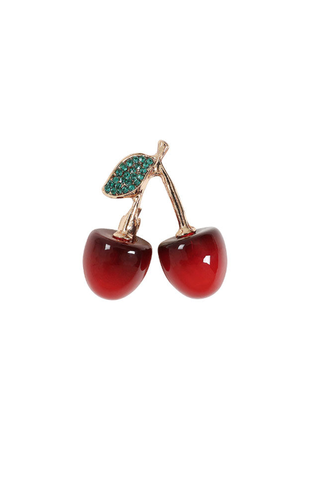 Red Cherry Brooch