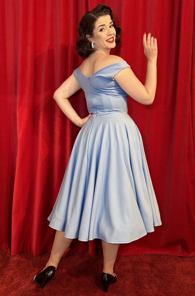 Aurora Swing Dress in Bluebell