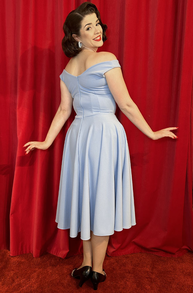 Aurora Swing Dress in Bluebell