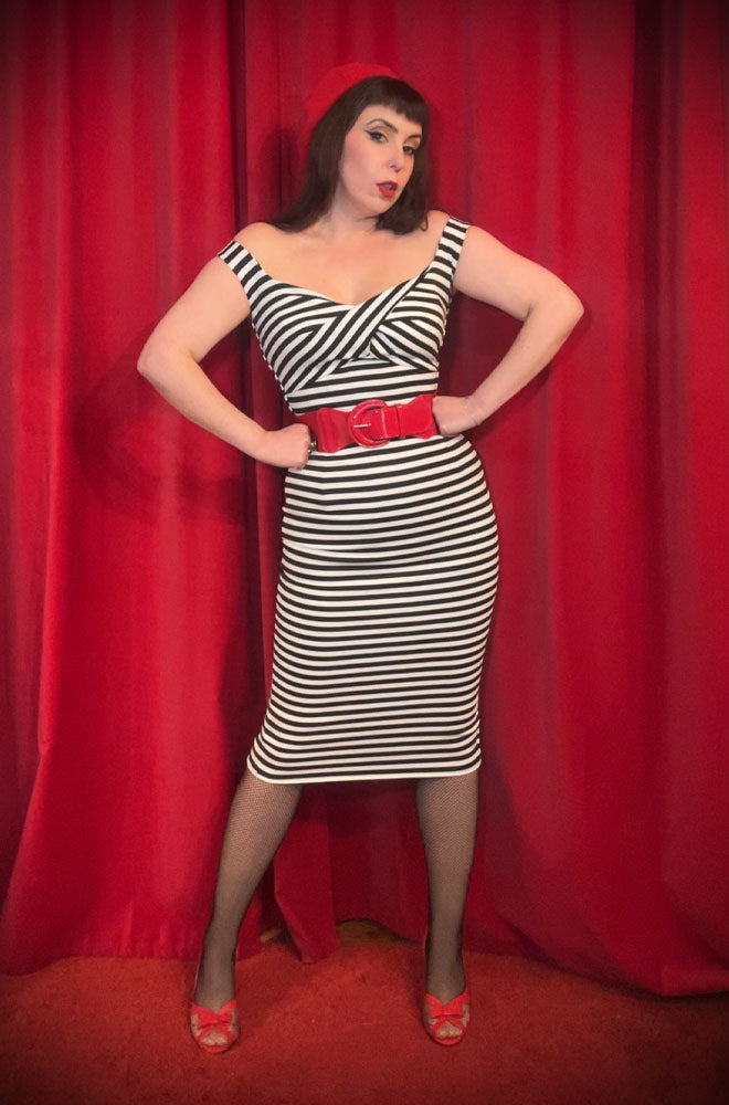 Striped Bettie Wiggle Dress