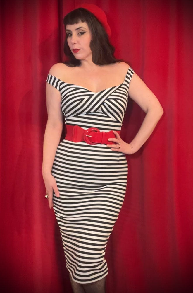 Striped Bettie Wiggle Dress