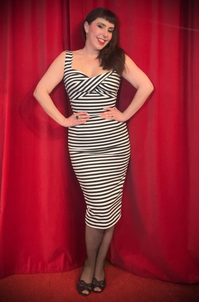 Striped Bettie Wiggle Dress