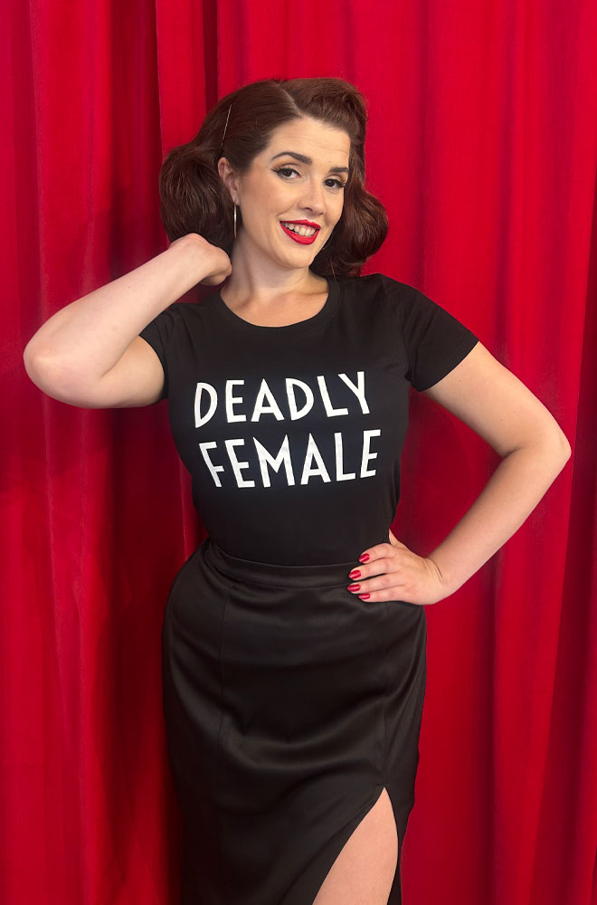 Black Deadly Female T-Shirt