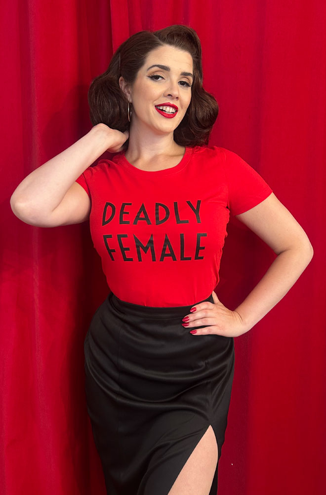 Red Deadly Female T-Shirt