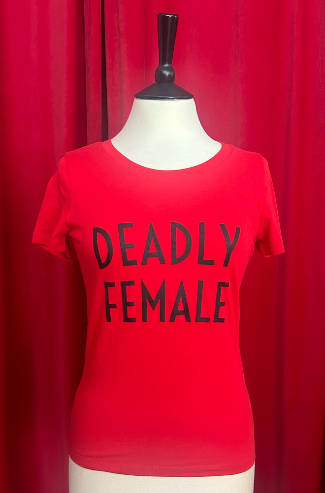 Red Deadly Female T-Shirt