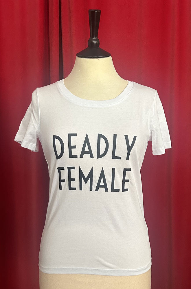 White Deadly Female T-Shirt