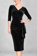 Black Velvet Hourglass Dress