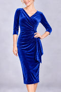 Blue Velvet Hourglass Dress
