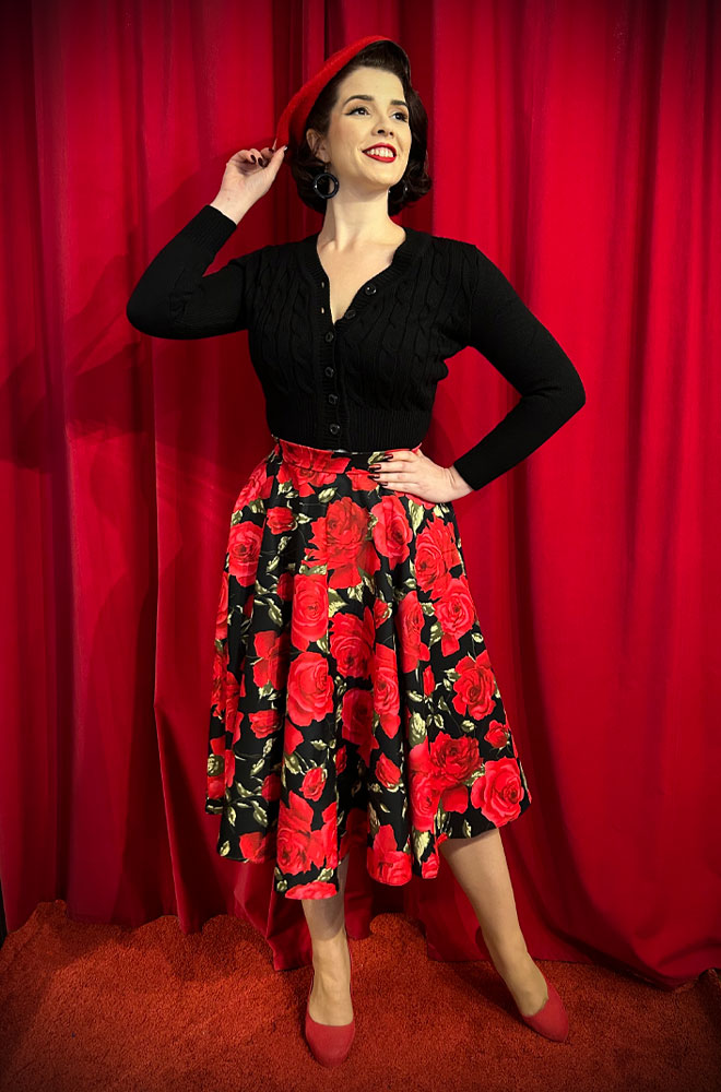 Sorrento Rose Swing Skirt