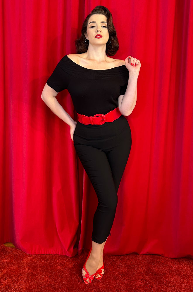 1950's Black Capri Pants