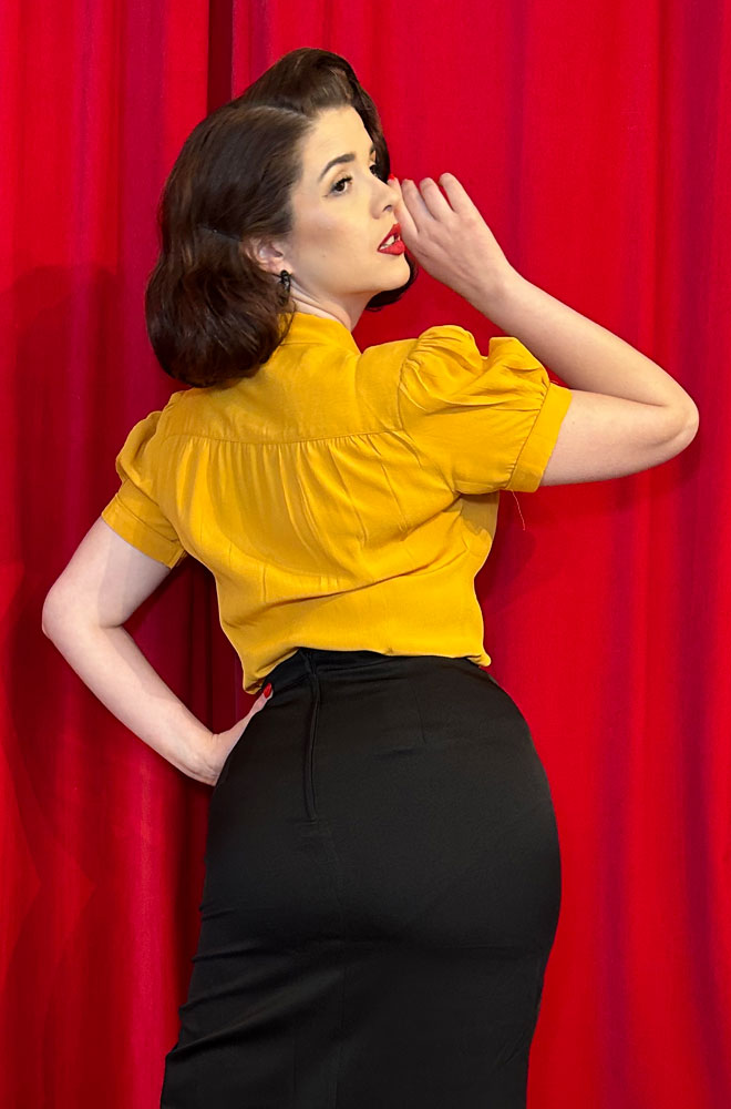 Mustard Eva Blouse