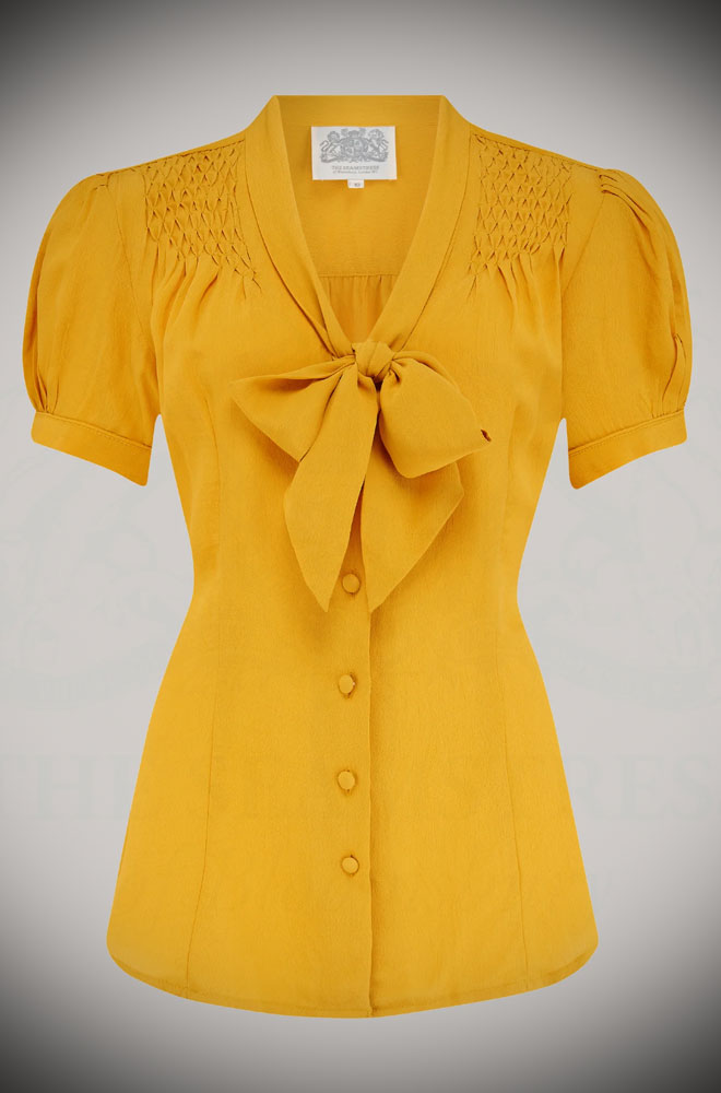 Mustard Eva Blouse