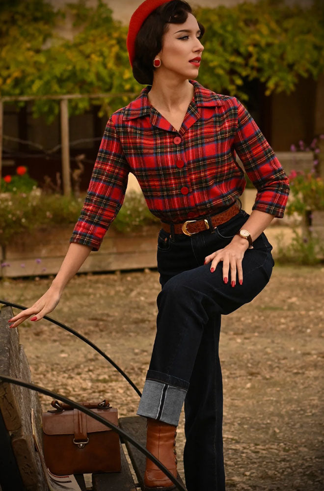 Plaid Marion Blouse