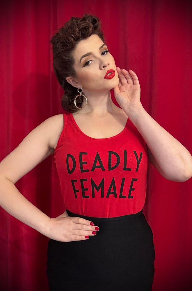Red Deadly Female Vest image 2