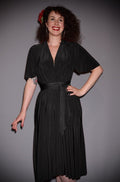 Black Flutter Sleeve Claudia Dress image 0