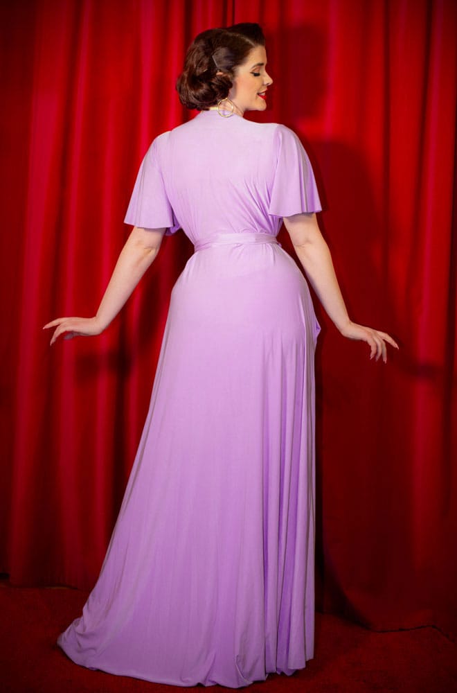 Lavender Flutter Sleeve Claudia Gown image 2