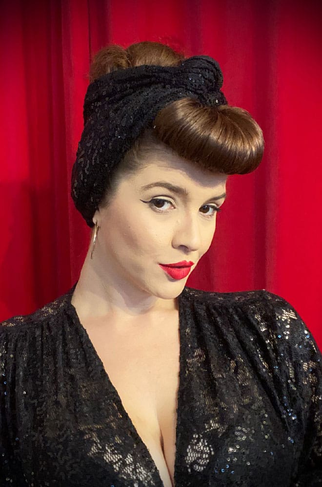 Lace Sequin Hair Scarf image 0