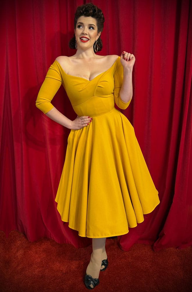 Golden Yellow Adora Swing Dress image 0