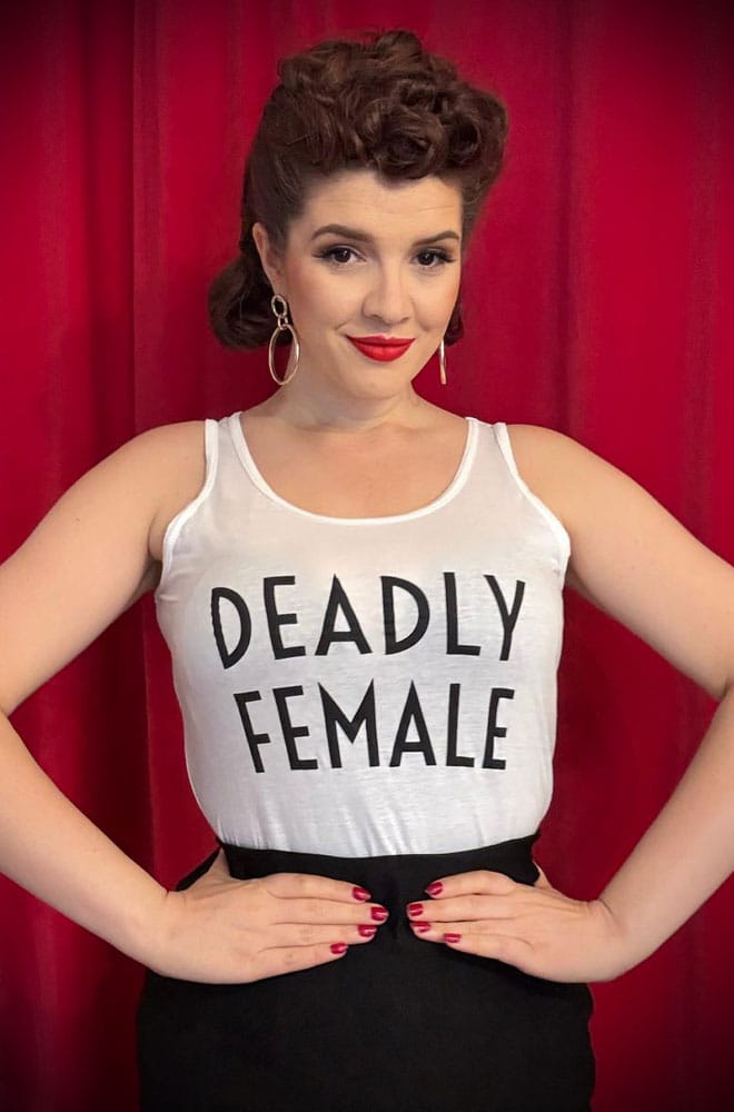 White Deadly Female Vest image 2