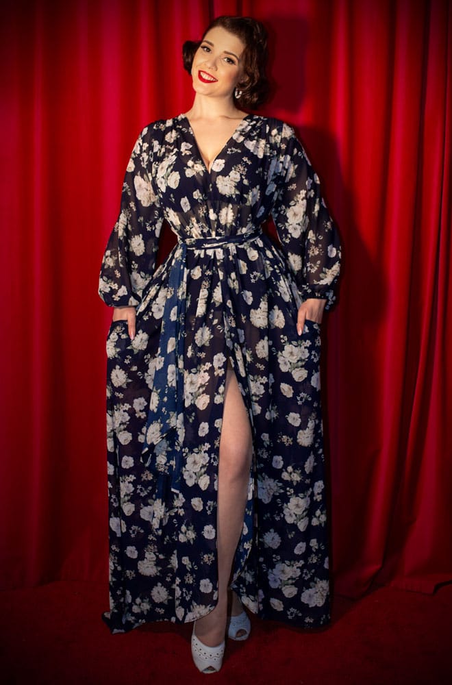 Navy Rose Claudia Gown image 1