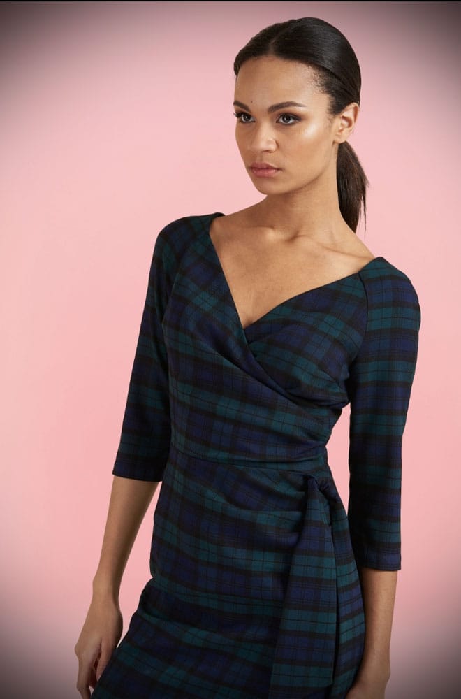 Tartan Hourglass Pencil Dress image 4